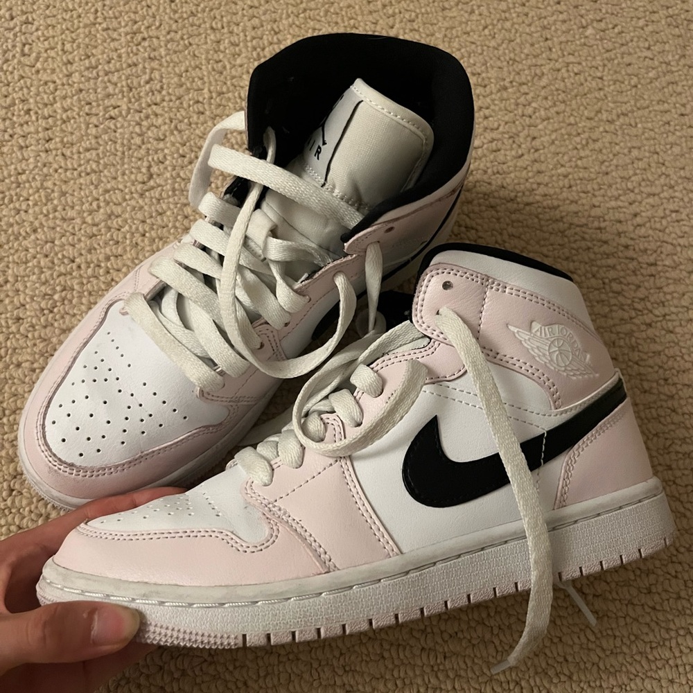 Barely Work pink jordan 1s
